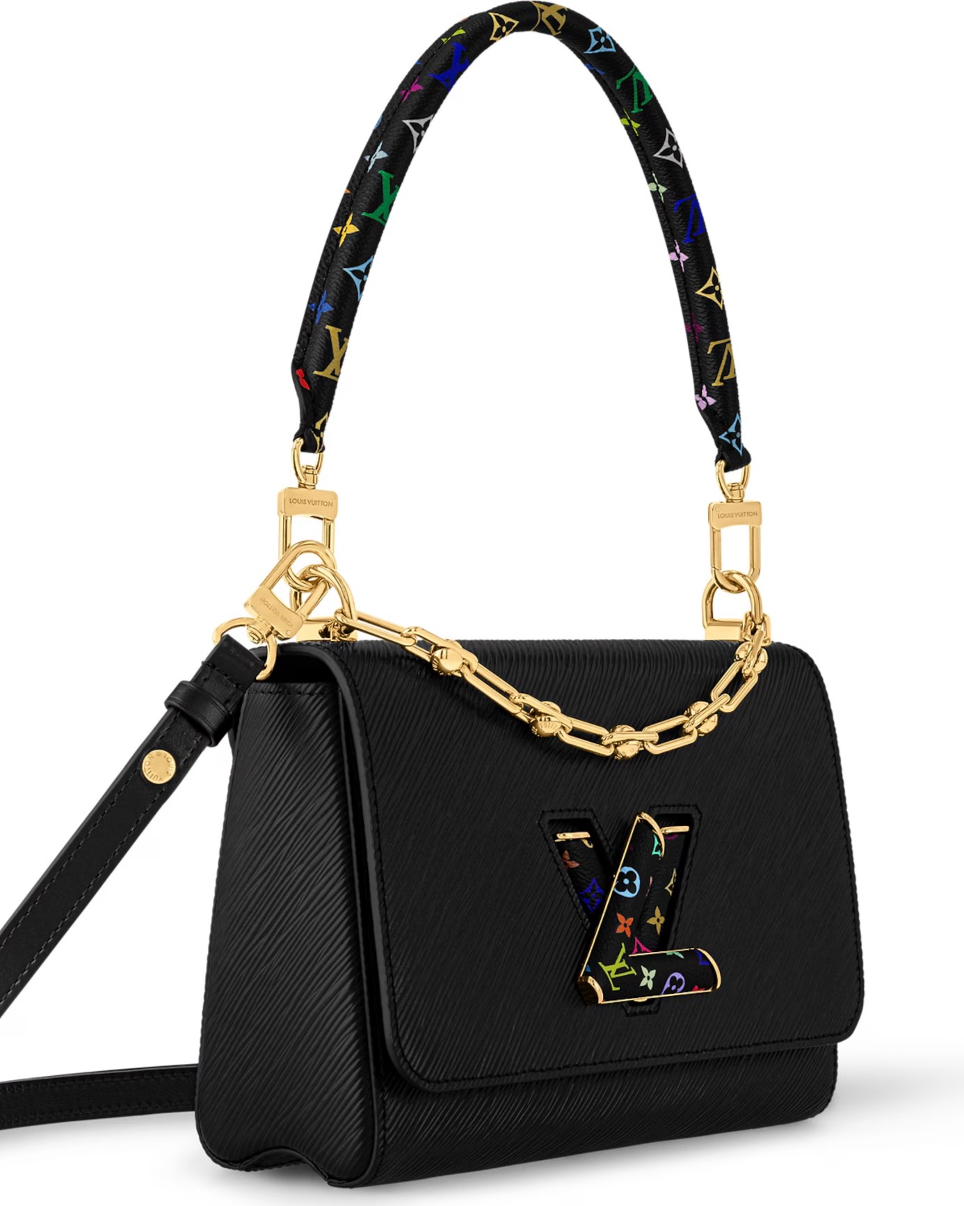 Túi Louis Vuitton LV x TM Twist MM Slim Black 7